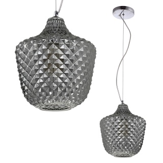Lampa wisząca ORLANDO - zwis 1xE27 chromowana 26 cm Milagro ML5549