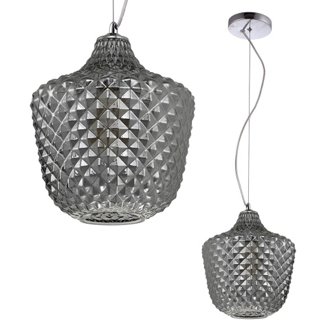 Lampa wisząca ORLANDO - zwis 1xE27 chromowana 26 cm Milagro ML5549
