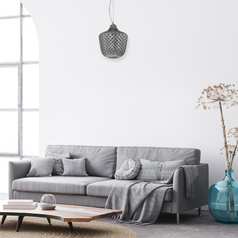 Lampa wisząca ORLANDO - zwis 1xE27 chromowana 26 cm Milagro ML5549