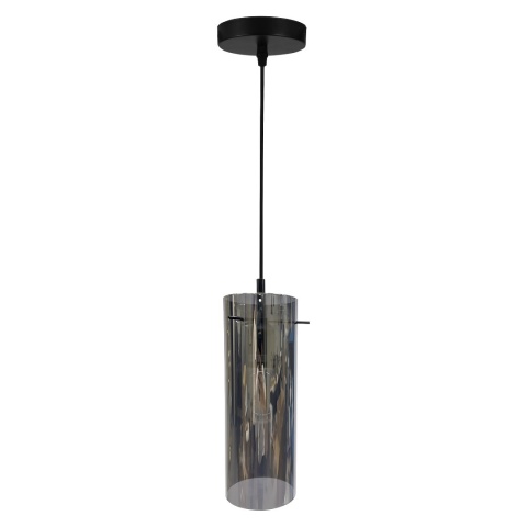 Lampa wisząca PADOVA - zwis 1xE27 czarna 10 cm Milagro