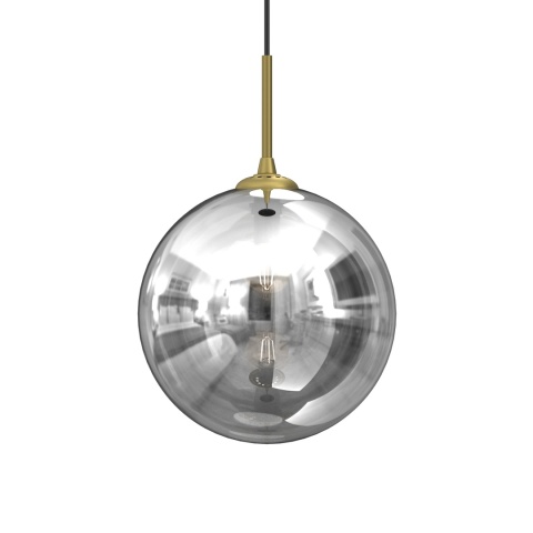 Lampa wisząca REFLEX - zwis 1xE27 czarna 25 cm Milagro
