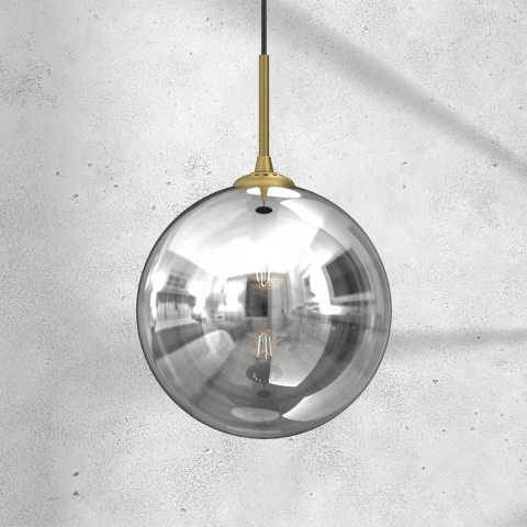 Lampa wisząca REFLEX - zwis 1xE27 czarna 25 cm Milagro