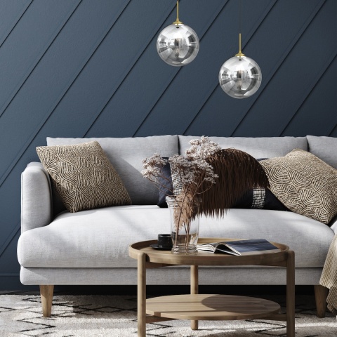 Lampa wisząca REFLEX - zwis 1xE27 czarna 25 cm Milagro