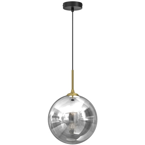 Lampa wisząca REFLEX - zwis 1xE27 czarna 25 cm Milagro