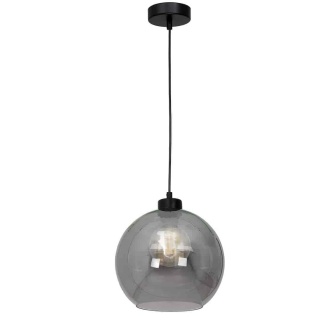 Lampa wisząca SOFIA SMOKED - zwis 1xE27 czarna 25 cm Milagro