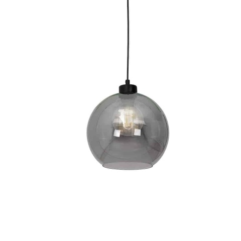 Lampa wisząca SOFIA SMOKED - zwis 1xE27 czarna 25 cm Milagro