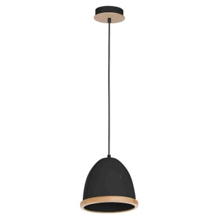 Lampa wisząca STUDIO - zwis 1xE27 czarna 21 cm Milagro