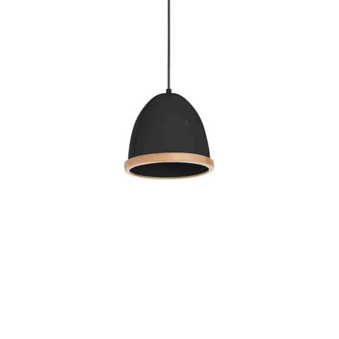 Lampa wisząca STUDIO - zwis 1xE27 czarna 21 cm Milagro