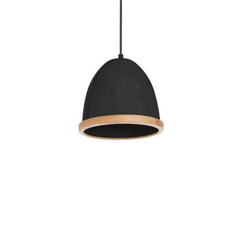 Lampa wisząca STUDIO - zwis 1xE27 czarna 21 cm Milagro