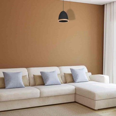 Lampa wisząca STUDIO - zwis 1xE27 czarna 21 cm Milagro