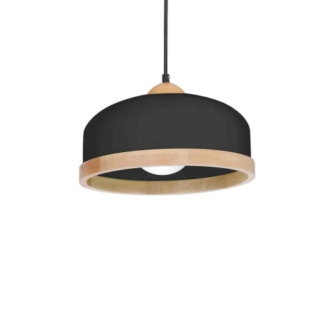 Lampa wisząca STUDIO - zwis 1xE27 czarna 32 cm Milagro