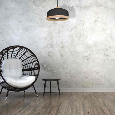 Lampa wisząca STUDIO - zwis 1xE27 czarna 32 cm Milagro