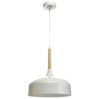 Lampa wisząca TAYLOR - zwis 1xE27 biała 30 cm Milagro