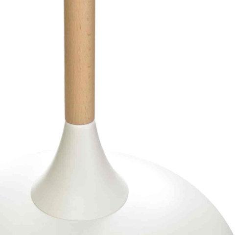 Lampa wisząca TAYLOR - zwis 1xE27 biała 30 cm Milagro
