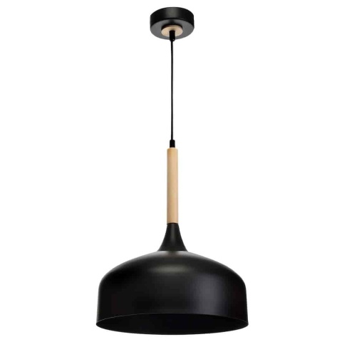 Lampa wisząca TAYLOR - zwis 1xE27 czarna 30 cm Milagro