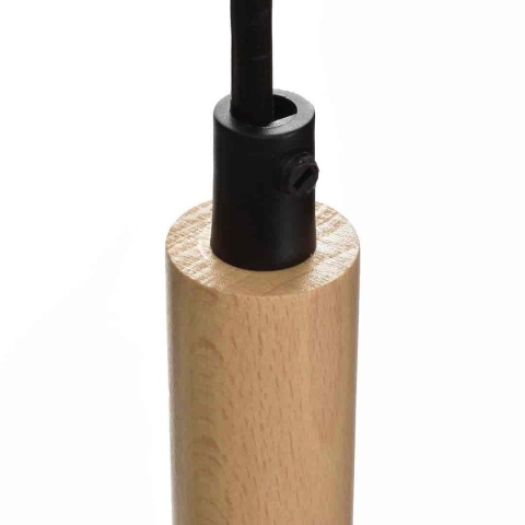 Lampa wisząca TAYLOR - zwis 1xE27 czarna 30 cm Milagro