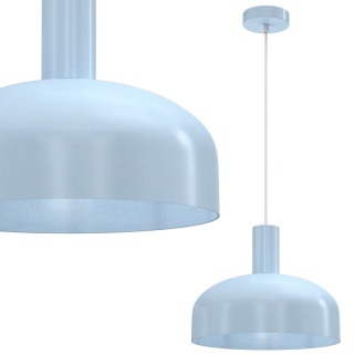 Lampa wisząca VISBY BŁĘKITNY - zwis 1xE27 błękitna 30 cm Milagro