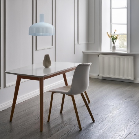 Lampa wisząca VISBY BŁĘKITNY - zwis 1xE27 błękitna 30 cm Milagro