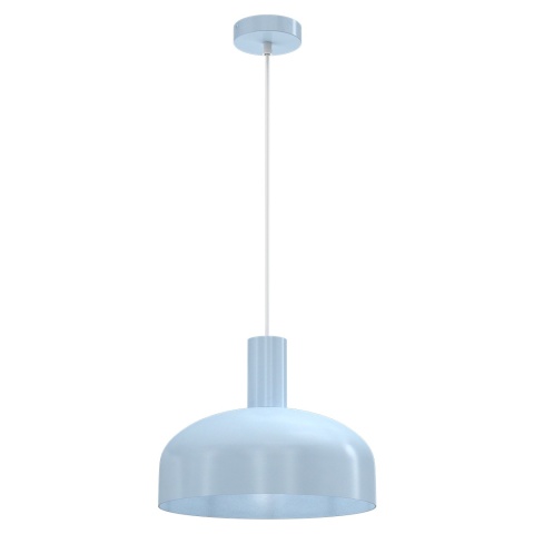 Lampa wisząca VISBY BŁĘKITNY - zwis 1xE27 błękitna 30 cm Milagro