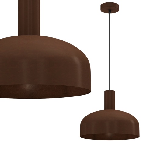 Lampa wisząca VISBY CZEKOLADOWY - zwis 1xE27 czekoladowa 30 cm Milagro