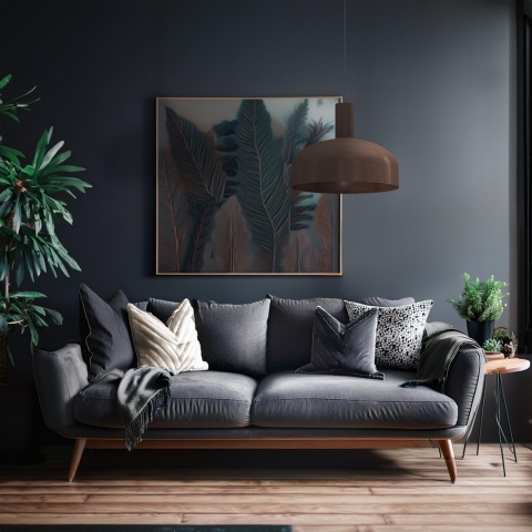 Lampa wisząca VISBY CZEKOLADOWY - zwis 1xE27 czekoladowa 30 cm Milagro