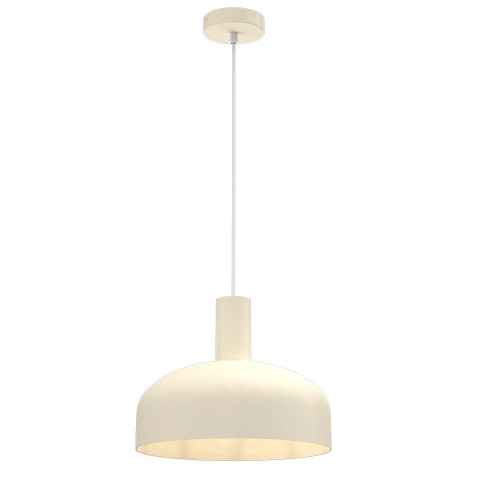 Lampa wisząca VISBY KRAEMOWA - zwis 1xE27 kremowa 30 cm Milagro