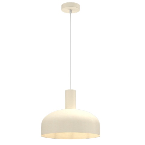 Lampa wisząca VISBY KRAEMOWA - zwis 1xE27 kremowa 30 cm Milagro