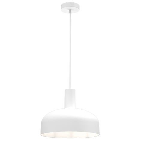 Lampa wisząca VISBY - zwis 1xE27 biała 30 cm Milagro