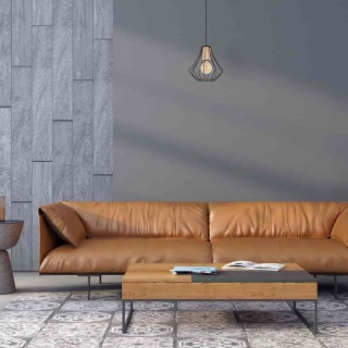 Lampa wisząca WILL - zwis 1xE27 czarna 24 cm Milagro