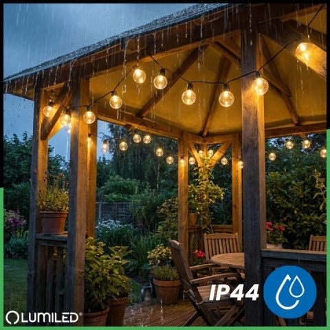Girlanda Solarna 10m 30 LED Kuleczki Lampa Ogrodowa Taras Balkon Loft IP44