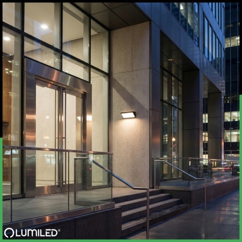 Lampa ogrodowa kinkiet elewacyjny LED CCT 20W 1600lm IP44 MAVIS Lumiled