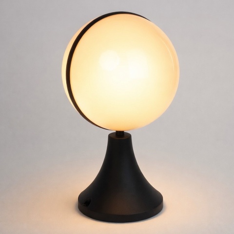 Lampa ogrodowa wisząca CIRCULO - zwis 1xE27 czarna 20 cm IP44 Milagro