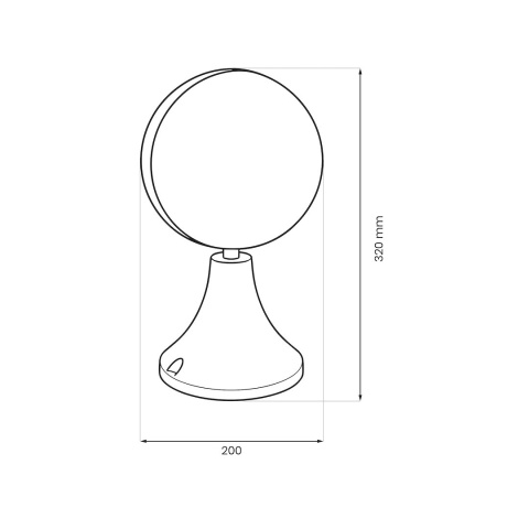 Lampa ogrodowa wisząca CIRCULO - zwis 1xE27 czarna 20 cm IP44 Milagro