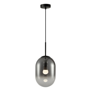 Lampa wisząca ALIAS - zwis 1xE14 czarna 18 cm Milagro