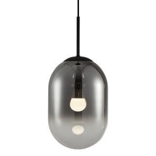 Lampa wisząca ALIAS - zwis 1xE14 czarna 18 cm Milagro