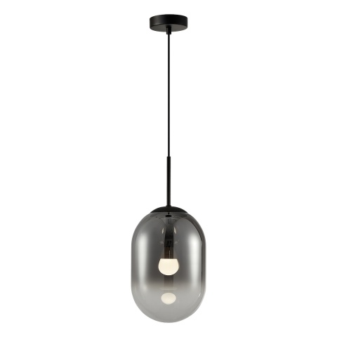 Lampa wisząca ALIAS - zwis 1xE14 czarna 18 cm Milagro
