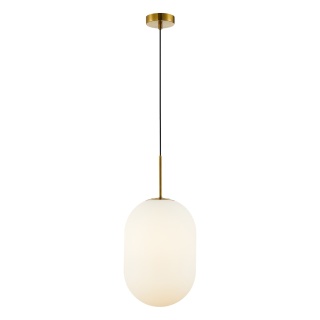 Lampa wisząca ALIAS - zwis 1xE14 złota 24 cm Milagro