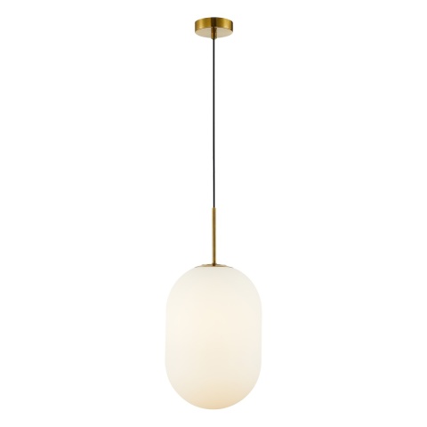 Lampa wisząca ALIAS - zwis 1xE14 złota 24 cm Milagro