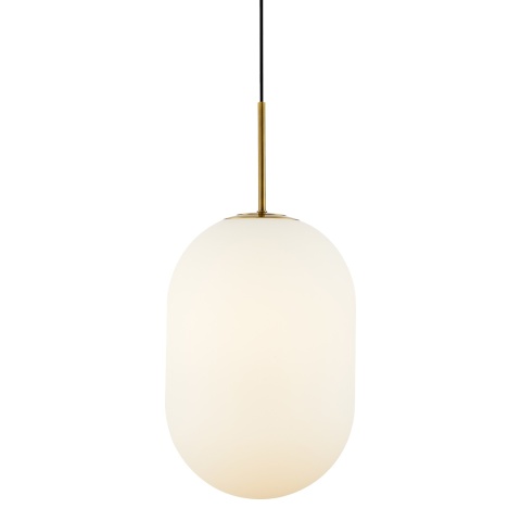 Lampa wisząca ALIAS - zwis 1xE14 złota 24 cm Milagro
