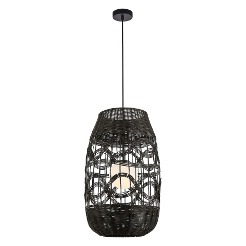 Lampa wisząca ARONA - zwis 1xE14 czarna 40 cm Milagro