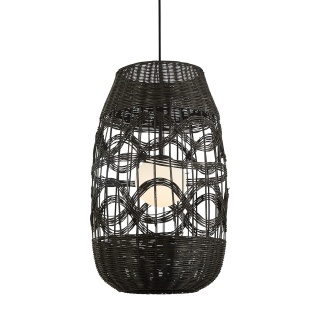 Lampa wisząca ARONA - zwis 1xE14 czarna 40 cm Milagro
