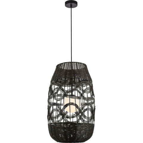 Lampa wisząca ARONA - zwis 1xE14 czarna 40 cm Milagro