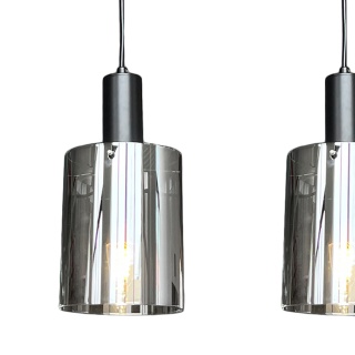 Lampa wisząca Arcadia - zwis 3xE27 czarna 78 cm Milagro