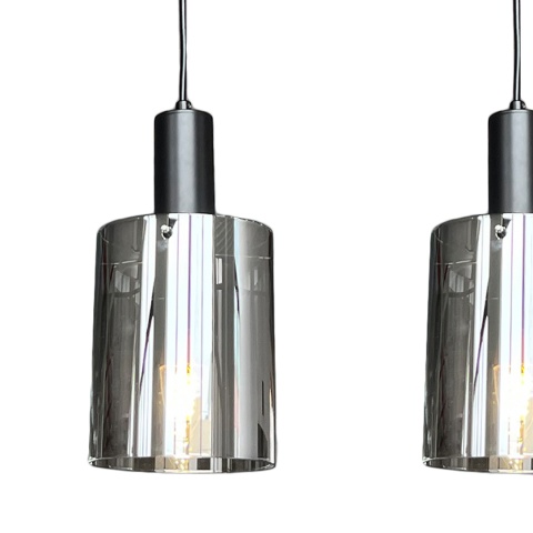 Lampa wisząca Arcadia - zwis 3xE27 czarna 78 cm Milagro