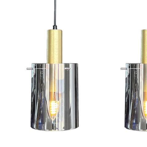 Lampa wisząca Arcadia - zwis 3xE27 czarno-złota 78 cm Milagro