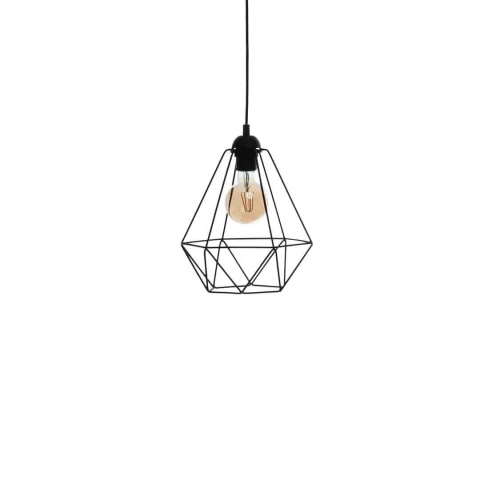 Lampa wisząca BASKET - zwis 3xE27 czarna 70 cm Milagro