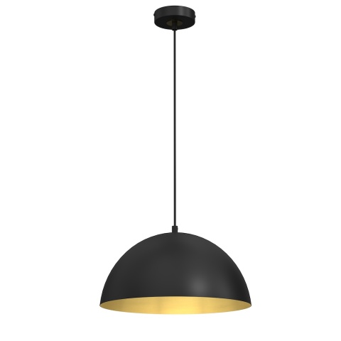 Lampa wisząca BETA - zwis 1xE27 czarno-złota 35 cm Milagro