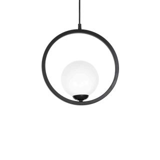 Lampa wisząca BOSTON - zwis 1xE14 czarna 30 cm Milagro