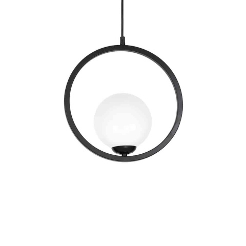 Lampa wisząca BOSTON - zwis 1xE14 czarna 30 cm Milagro