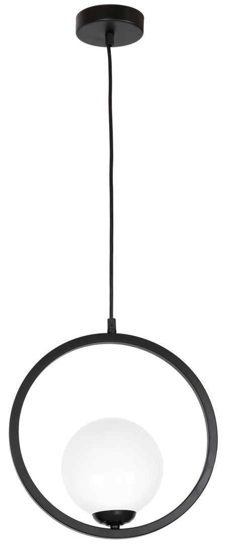 Lampa wisząca BOSTON - zwis 1xE14 czarna 30 cm Milagro